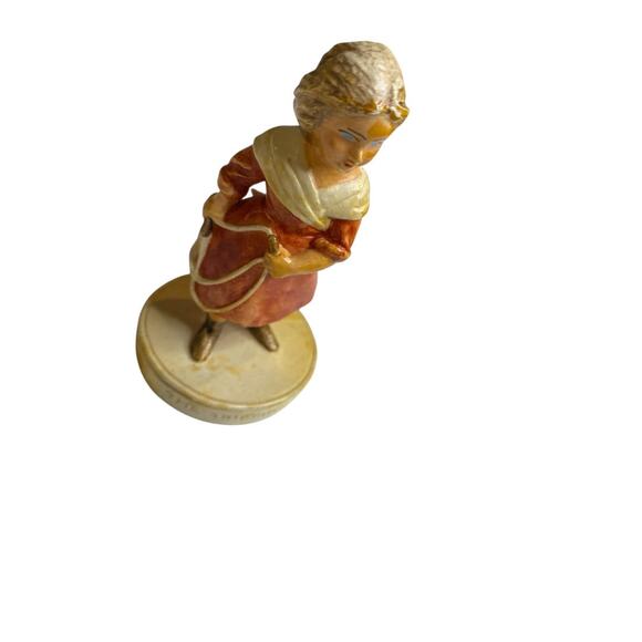 Sebastian Miniatures Signed Figurine The Pilgrims The Skipping Rope 1978 4" - Picture 3 of 6